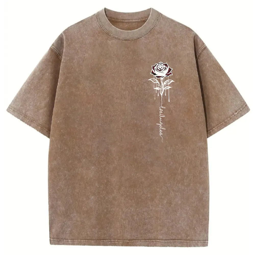 Washed T-shirt-Coffee