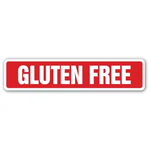 SignMission  4 x 18 in. Gluten Free Street Sign