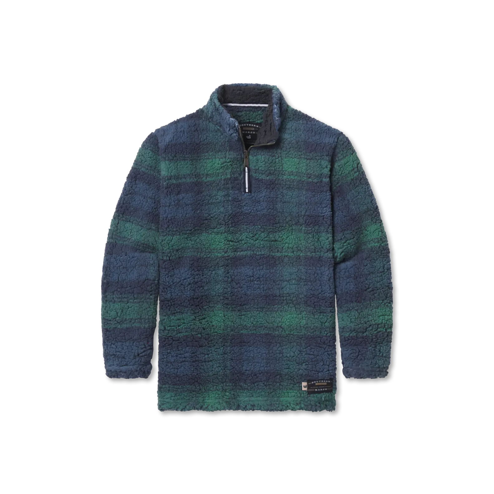Youth Andover Plaid Sherpa Pullover
