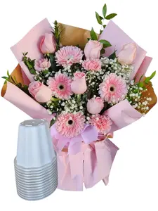 Set of 12 flower vases,  Garden Plastic Flower Pot for Floral Arrangements & Bouquets Easy to Use Versatile Use No Warranty