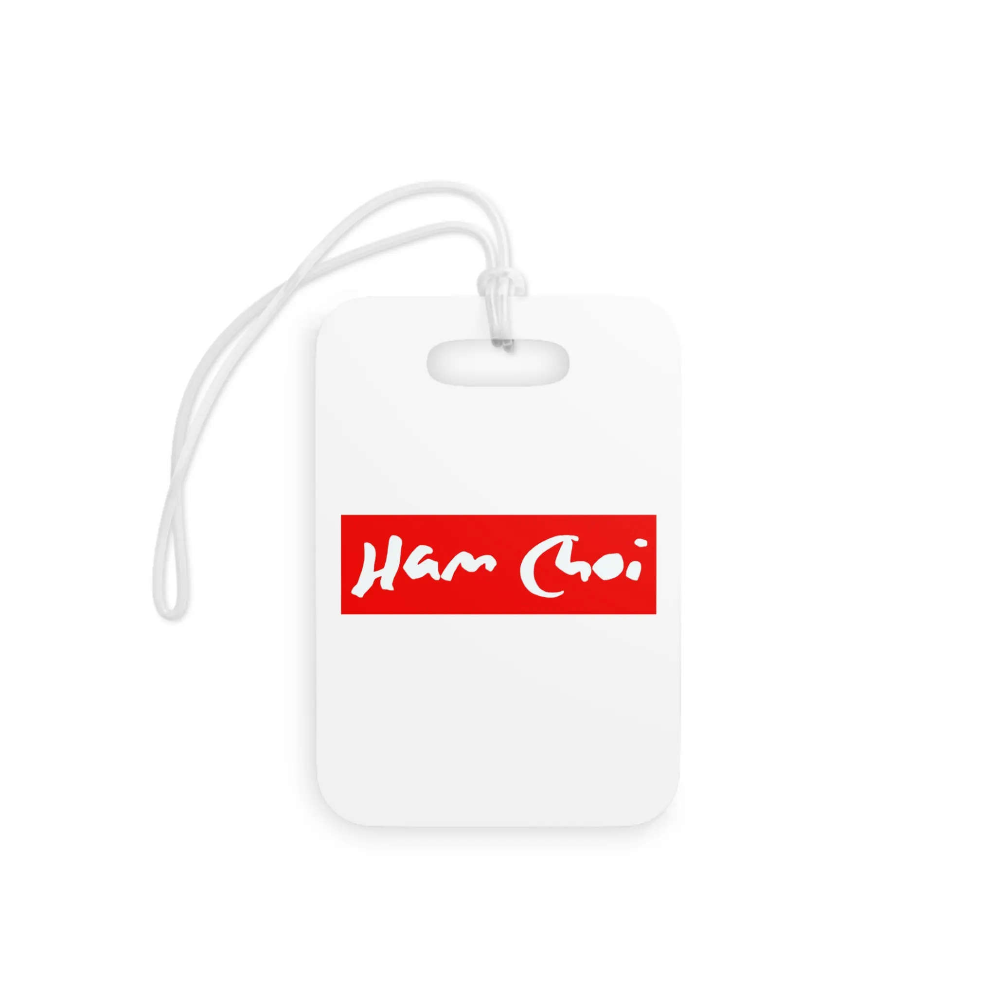 HC Luggage Tags with Ham Choi Design, Travel Accessories, Personalized Gift, Fun Baggage Tags, Adventure Gear, Unique Address Tags