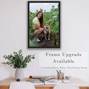 8x10 Custom Canvas Prints with Your Photos Framed Canvas Customized Wall Art Personalized Canvas Pictures for Pet/Family Gifts for Mom/Men/Women 8 x 10