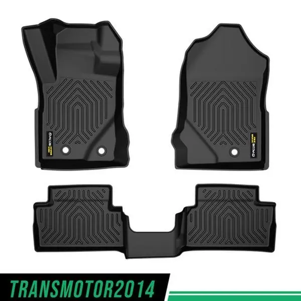 G-PLUS Motor Interior All Weather TPE Footwell Mats Fit For 2021-2025 Ford Bronco 2-Door Black 3PCS