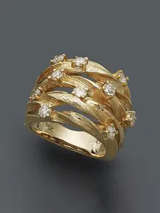 Elegant Artificial Zircon Decorated Ring, Double Layered Ring, High Setting Ring, Statement Ring, Engagement Wedding Ring, Fashion Accessories for Women, Trendy All-match & Exquisite Jewelry for Birthday Gift, Interlocked Stackable Rings