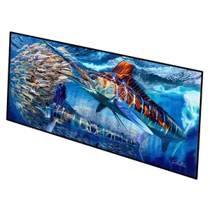 Carolines Treasures  28 x 58 in. White Night White Marlin Indoor or Outdoor Runner Mat
