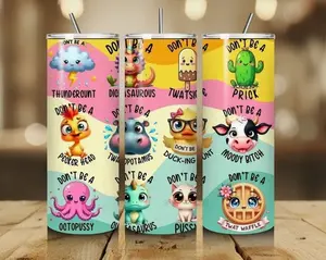 Funny Sarcastic 20oz Stainless Steel Tumbler with Glossy Finish Double Wall Vacuum Insulated Includes Reusable Metal Straw and Cleaner