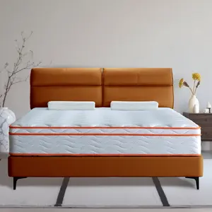 Fiberglass Free Non Toxic Safe Hybrid Pocket Coil Mattress Breathable Knit Fabric Optimize Air Circulation Cool Dry Sleeping Surface Support Spinal Alignment For Pregnant Women Babies All Family Use