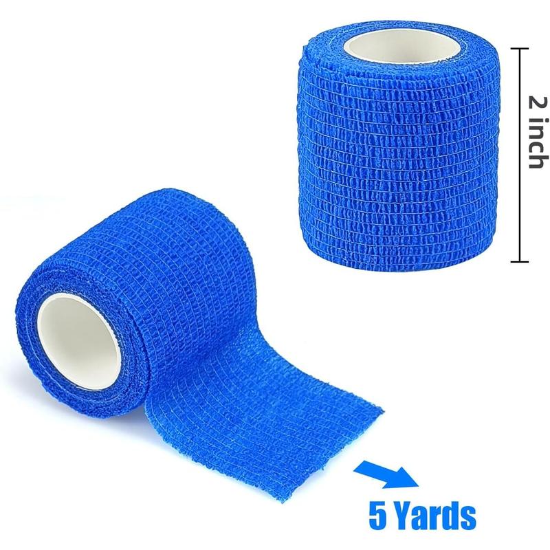 Rainbow Pack of Athletic Tape for Sports,Wrist,Ankle Self Adherent Cohesive Wrap Bandages 2 Inches X 5 Yards, First Aid Tape, Elastic Self Adhesive Tape (24PCS)