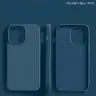 Minimalist Solid-Color Silicone Phone Case, 1 Count Shockproof Phone Protective Cover, Phone Accessory Compatible with iPhone 11/13/14/15/16/17 Pro Max Series, Shockproof Casing, Smartphone Casing