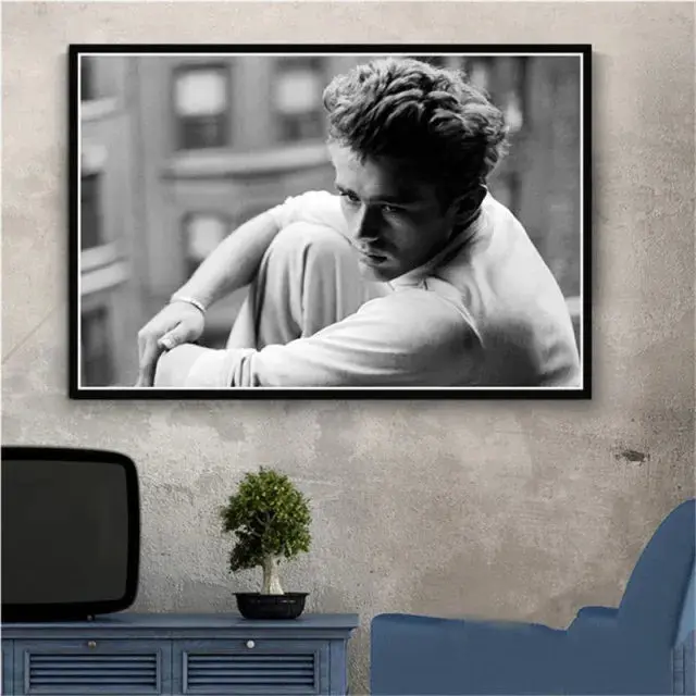 Poster!!!James Dean Black and White Wall Art Photo Poster