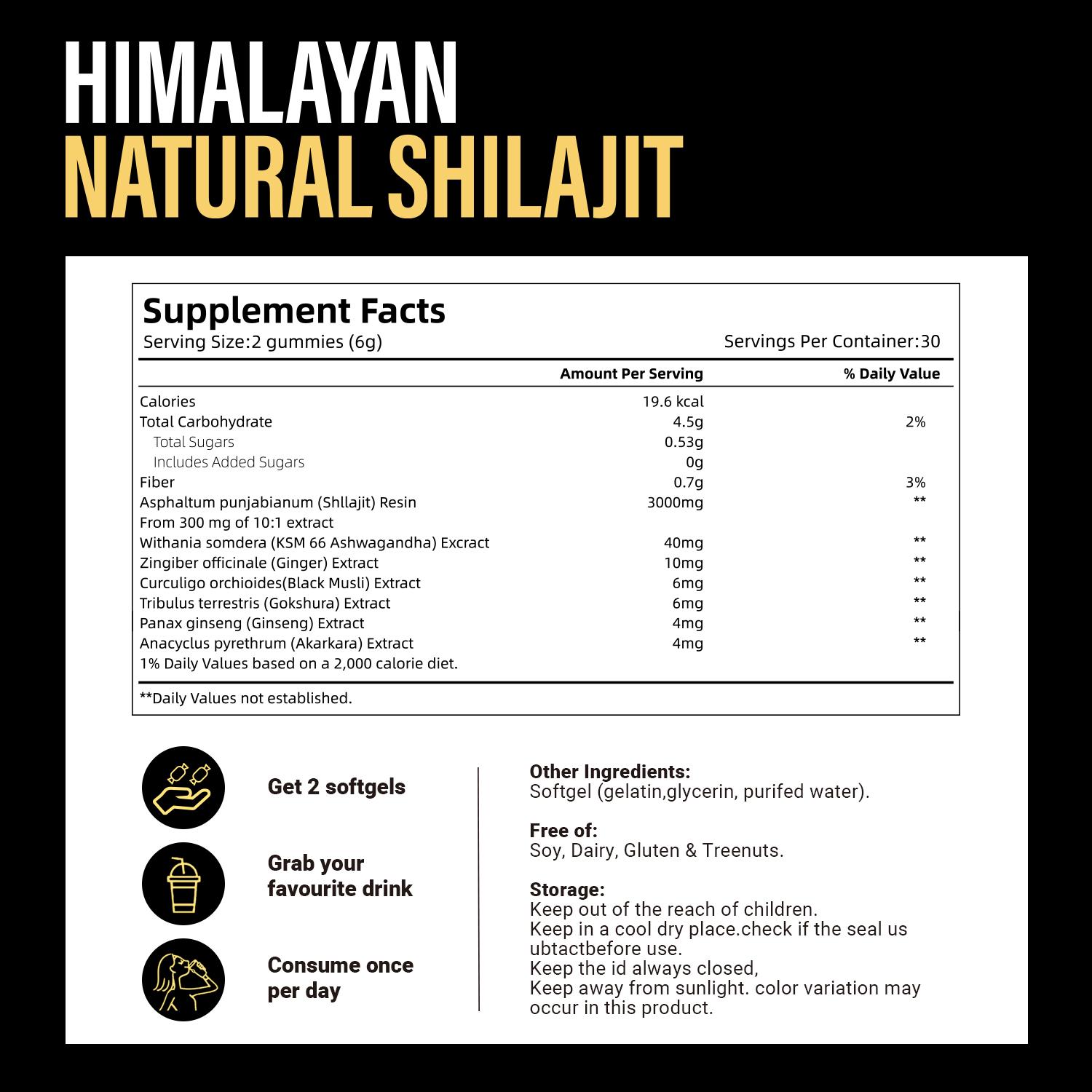 VivoNu Himalayan Shilajit Gummies | Resin Formula, Organic Vitality Support, Traditional Energy & Strength Booster for Men & Women |Natural Mineral |naturalenergy |menshealth SummerVibes