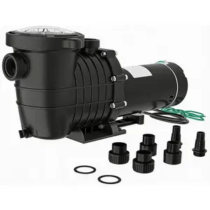 1.5 HP Swimming Pool Pump Replacement, Pure Copper Motor Quiet Operation with Thermal Overload Protection, Multi-Size Connector Compatible for Pool Hot Tub Saltwater System