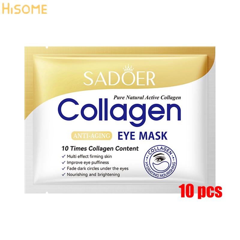 10 Pcs Crystal Collagen Eye Mask: Firm, Moisturize & Eliminate Dark Circles & Lines