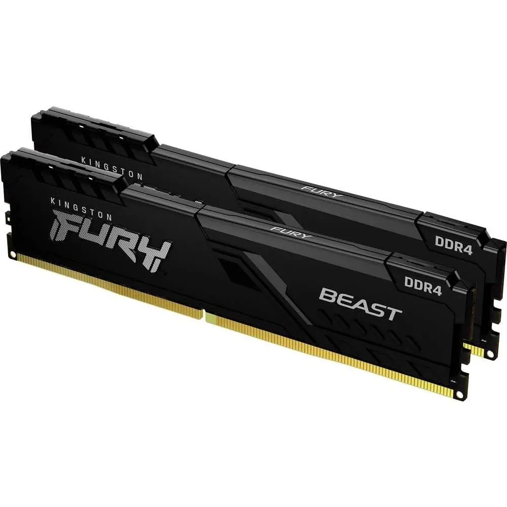Kingston FURY Beast 32GB (2 x 16GB) 288-Pin PC RAM DDR4 3200 (PC4 25600) Desktop Memory Kit