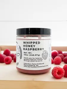 Whipped Honey Raspberry - Barley Moon Botanicals -  Pure Honey, Natural Ingredients