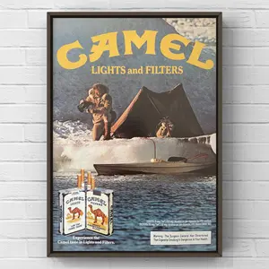 Vintage 1980s Camel Filters Cigaretes Camels Tobaco 80s Magazine Page Ad Poster Print Wall Art Home Decor Retro Gift Original Collectible