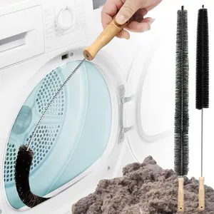 Flexible Lint Remover and Dryer Vent Cleaning Brush, Long Coil Multi-Purpose Cleaner, Washing Machine Inner Drum Wall Brush, Home Essential