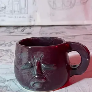 Handmade face mug