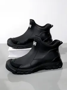Unisex Waterproof Rain Boots, Outdoor Activities, Stretch Rubber Sole, Comfortable Lining, Ideal for Water Sports & Casual Wear, Durable Boots