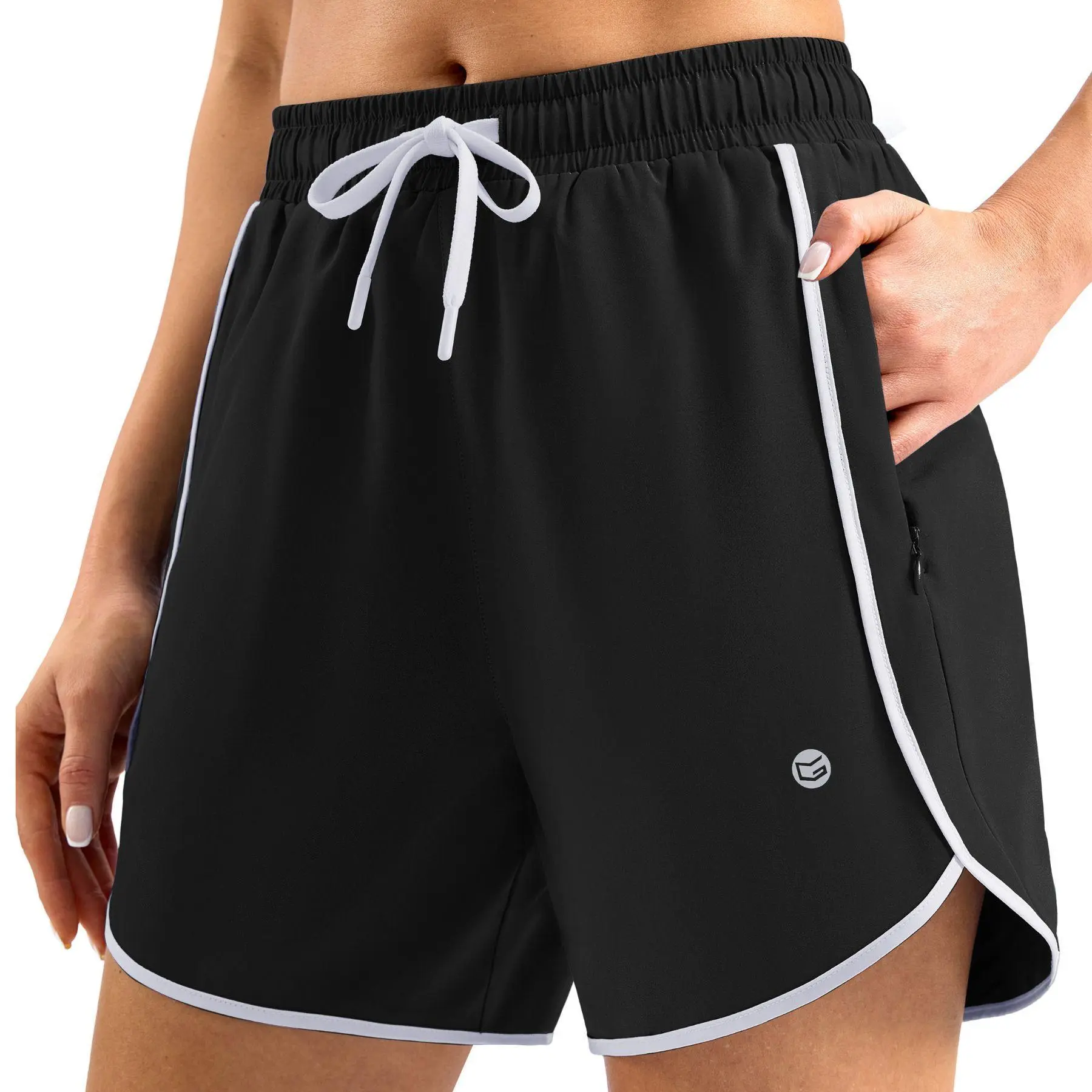G Gradual Women's 5" Swim Shorts Zipper Pockets Swimmingshorts Quick Dry Board Shorts Bathing Suit Bottom with Liner Running Athletic Shorts SummerVibes #TikTokShopStockUp