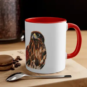 Remus Harris Hawk Accent Coffee Mug, 11oz Ceramic Drinkware