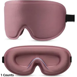 Adjustable Sleep Mask with Nose Pad Design, 3D Deep Contoured Eye Cover for Sleeping, Ideal for Yoga & Travel, Portable Eye Mask, Enhances Comfort