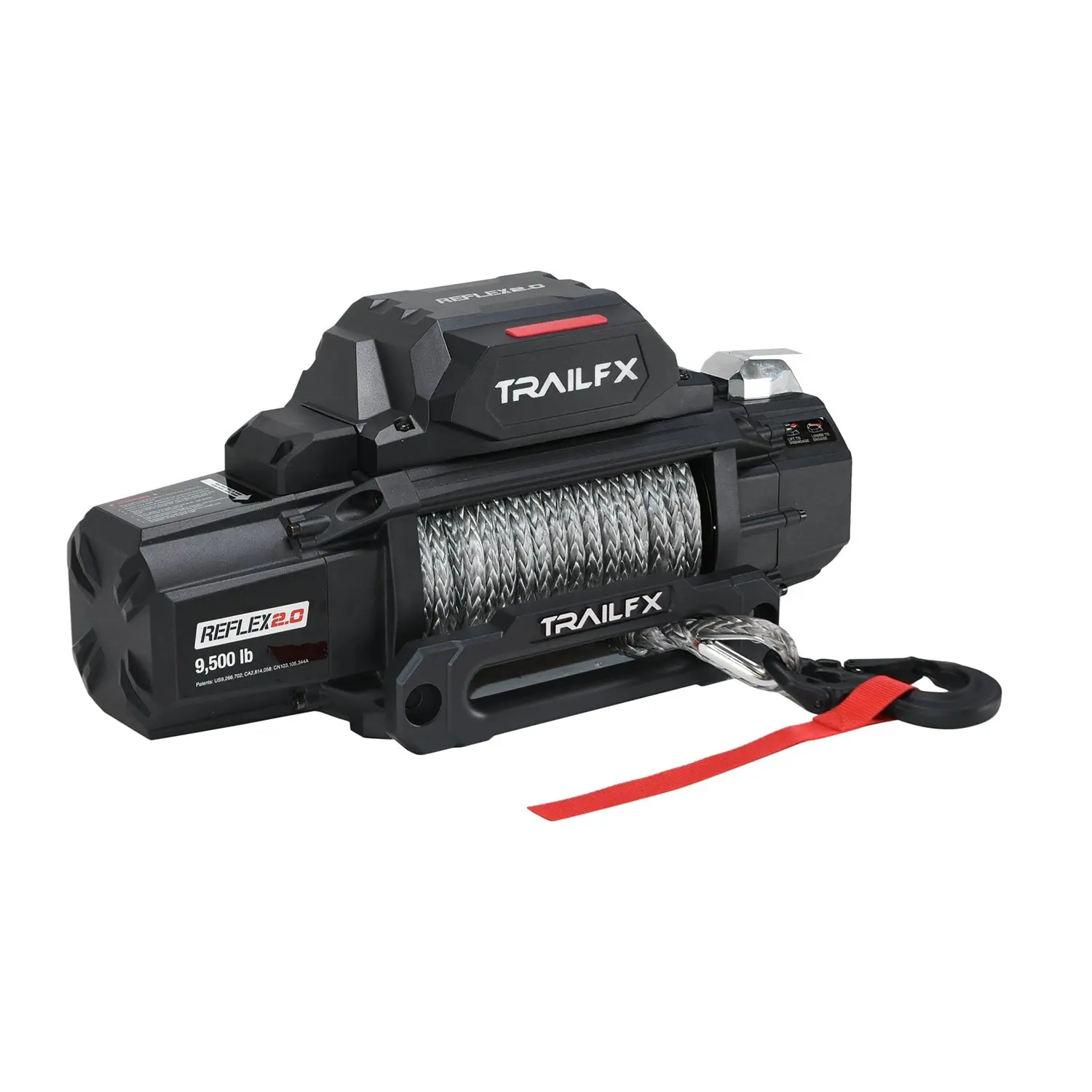 Reflex 2.0 9500 lb Winch; Synthetic Rope