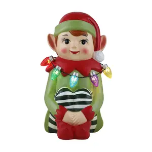 Mr. Christmas 9 in. Nostalgic Ceramic Figure -Elf