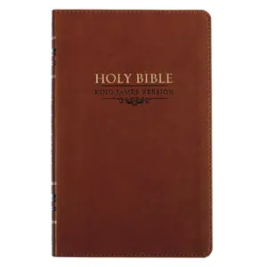 Saddle Tan Faux Leather Gift Edition King James Version Bible