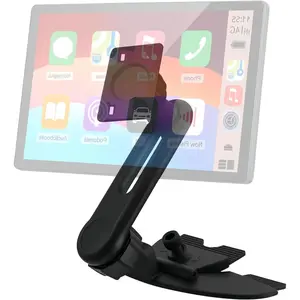 CD Slot Mount for  Screen - 17mm Ball for  Nuvi GPS Cell Phone in- 4"-11"   Tablet CD Mount Holder [360? Rotation/Extension Arm Included] (4-Tab Bracket)