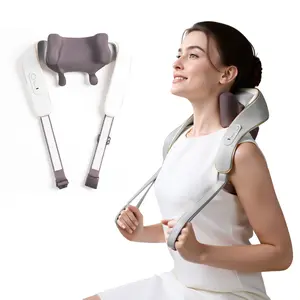SKG H5 Shoulder and Neck Massager, Comfort 6D Cordless Shiatsu Neck and Shoulder Massager with Heat for Neck, Back, Shoulders, and Legs Electric Kneading Massage
