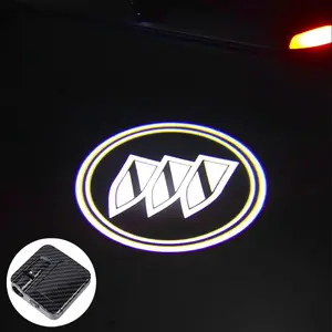 2PCS For Buick Encore Lacrosse 2010-2020 LED Car Door Welcome Projector Logo Ghost Shadow Night Light Laser Lamp Car Accessories