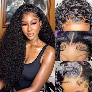 Cynosure Hair Quality Curly 13*6 HD Lace Frontal Wig Pre Bleached Pre Plucked Beginner Friendly Human Hair Wig