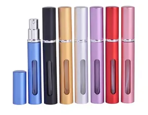 7 Pcs 10ml Mini Refillable Perfume Atomizer Bottles - Travel Spray Pump Case Set