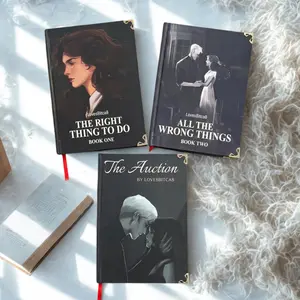 Rights and Wrongs Series Complete 3-Book Hardcover Set by LovesBitca8, The Auction, TRTTD, ATWT Hardcover Trilogy Lovesbitca8 BookTok Dramione Fanfiction Special Edition Hardcover Set