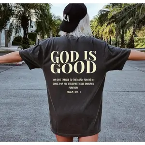 Comfort Colors God Is Good T-Shirt: Christian Streetwear Bible Verse Jesus Tee