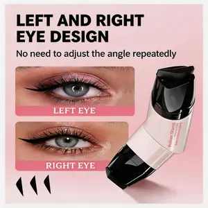 Rotating Eyeliner Stamp Pen – Dual-Head Design with Wing Stamp, Quick-Dry, Long-Lasting, Smudge-Proof & Water-Resistant, Easy Cat Eye & Sharp Winged Lines – Beginner-Friendly Everyday Makeup Tool for Women, Women's Cosmetics, Makeup Accessories