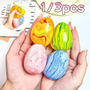 1/3 Counts Adult Relaxing Sensory Toy, Slow Rebound Stress Relief Fidget, Anxiety Relief Products, Anxiety & Adhd Symptoms, Fine Motor Skills, Textured Egg Squeeze, Decompression Squeeze