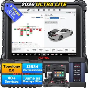 Autel MaxiCOM Ultra Lite Intelligent Scanner Automotive Diagnostic Scan Tool Motor TruSpeed Repair, Topology 2.0, 40+ Services, DOIP CANFD, 2 Years Free Update