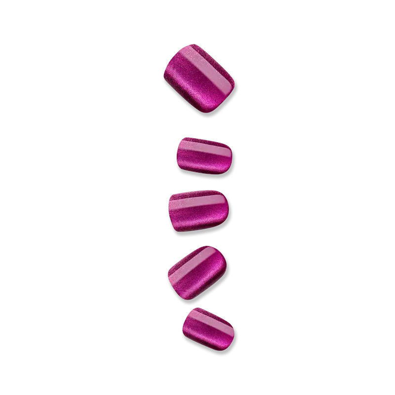 colorFX by Impress No Glue Fake Press On Nails - Levels | Solid, Pink, Short, Squoval, Manicure