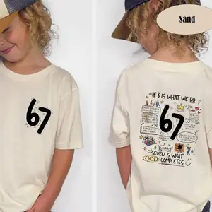 Christian 6 7 Meme Shirt, 67 Bible Verse Youth T-shirt, Sweatshirt Unisex Youth Size XS-XL