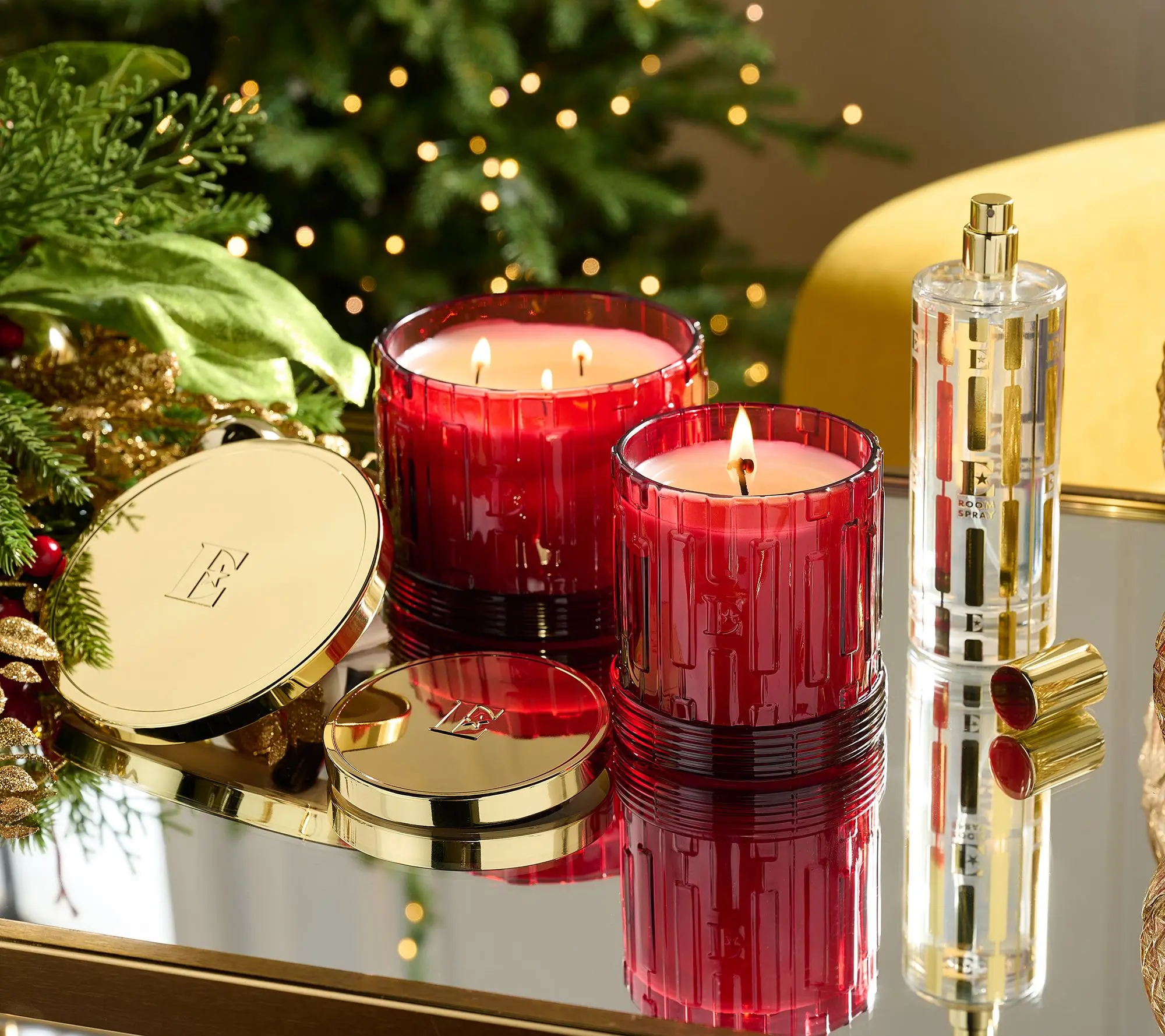 Elton John by Slatkin + Co. 3pc Canlde&Room Spray Set- Xmas Panettone Elton John by Slatkin + Co. 3pc Canlde&Room Spray Set- Xmas Panettone