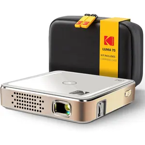 Kodak Luma 75 Ultra Mini Projector, Portable Pico Projector with Carrying Case (White)