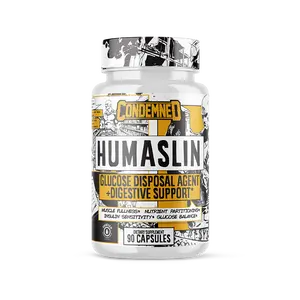 Condemned Labz Humaslin - Glucose Disposal Agent for Men & Women Cinnamon Bark, Berberine, Alpha Lipoic Acid, Digestive Enzymes - Regulate Glucose Levels, Increase Nutrient Absorption, Improve Digestion  - 30 Servings (90 Capsules)