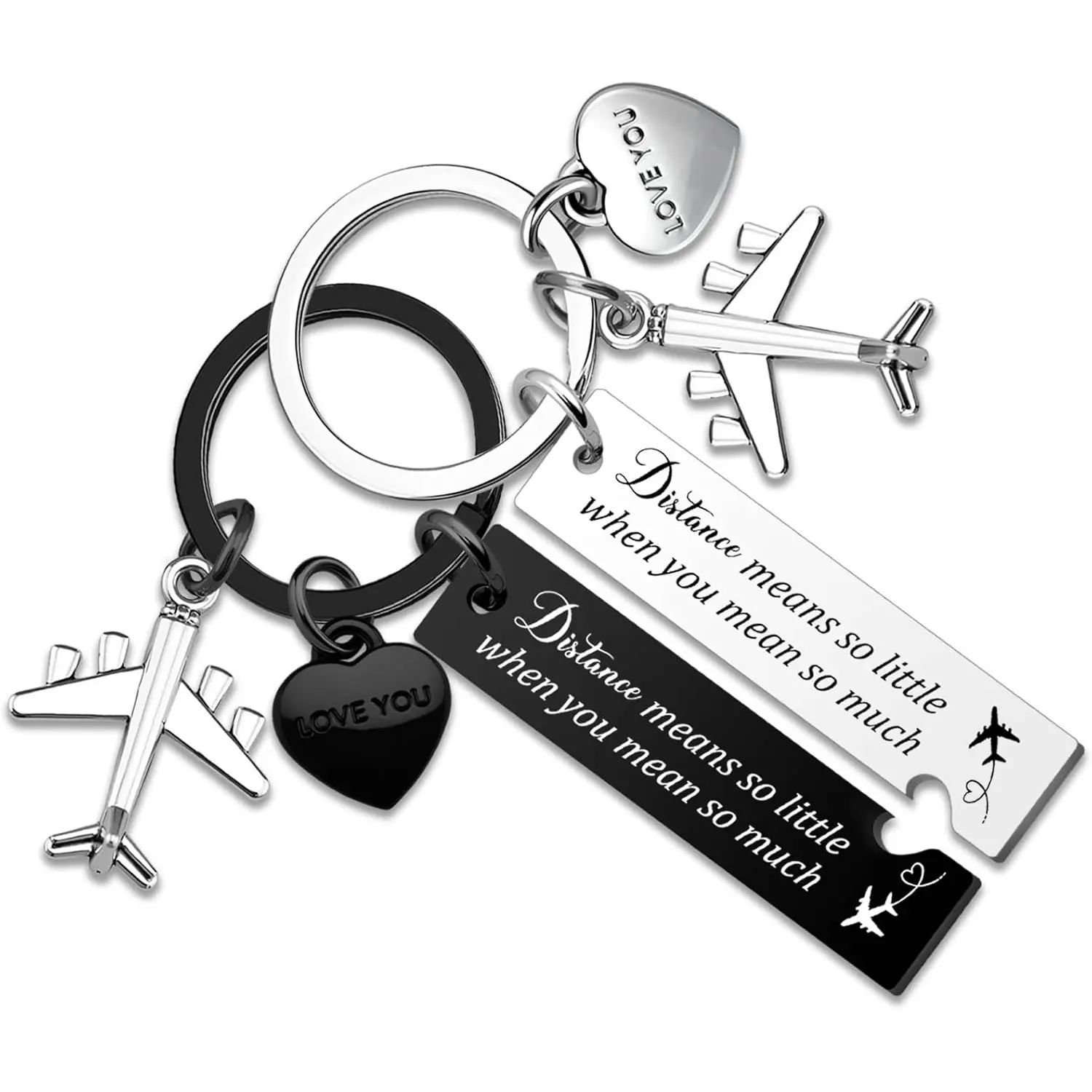 Long Distance Relationship Gifts For Couple Gifts For Boyfriend Girlfriend 2 Pcs Matching Keychains For Couples National Girlfriends Day Gift Him And Her Couple Gift Anniversary Valentine's Day