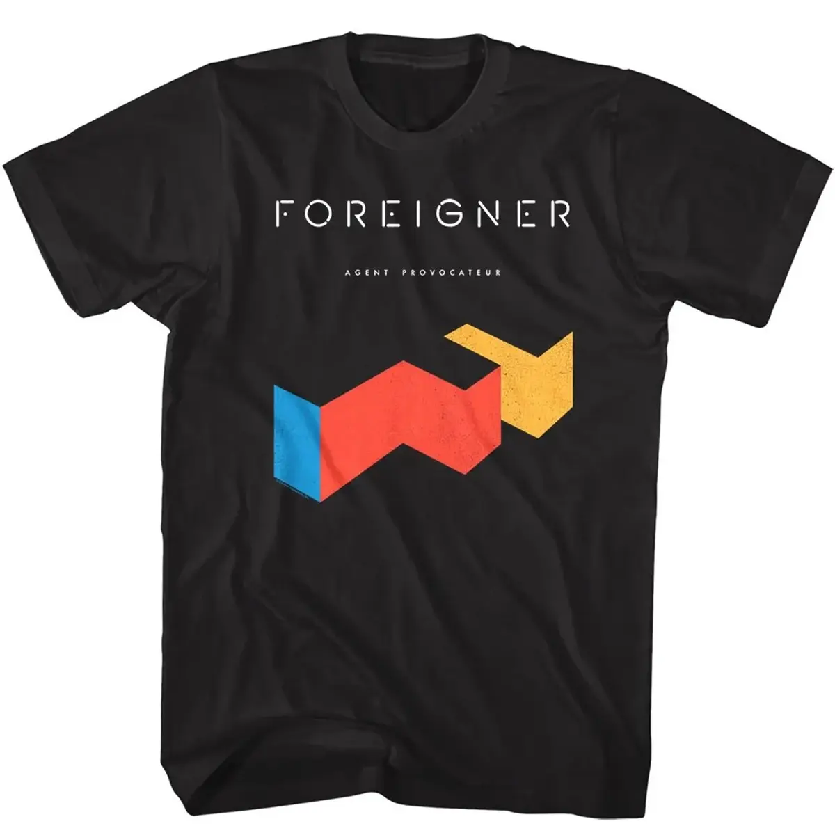 Foreigner Agent Provocateur Album Cover 80s T-Shirt One Side Print, Comfort Cotton, Casual Style, Short Sleeve Crew Neck Tee Gift