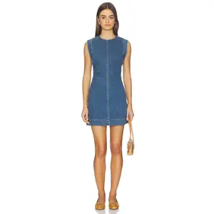 Veronica Beard Imara Mini Dress in Dark Bright Blue