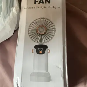 USB Rechargeable Handheld Fan, Portable Cooling Fan with Digital Display, 90° Adjustable Handheld Fan for Outdoor Sports #TOP PICKS