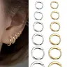 Stainless Steel Hoop Earrings for Men & Women, Multiple Sizes (8-18mm), Gift for Daily Wear, Versatile Earrings, Durable Earring Stack, Men Accessories, Earring Hoops