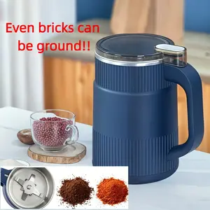 Electric Blade Coffee Grinder, 500ML Multi-Purpose Mini Household Powder Mill, Fine Residue-Free Grinding for Grains & Chinese Herbs, Suitable for Home Use